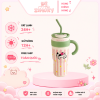 Cốc giữ nhiệt happy 1200ml hoạt tiết hoạt hình - ZIMORY
