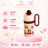 Cốc giữ nhiệt 900ml có quai xách kèm ống hút - ZIMORY