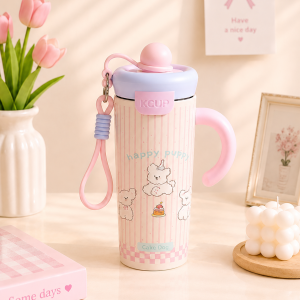 Bình giữ nhiệt 650ml họa tiết dễ thương inox 316 - ZIMORY