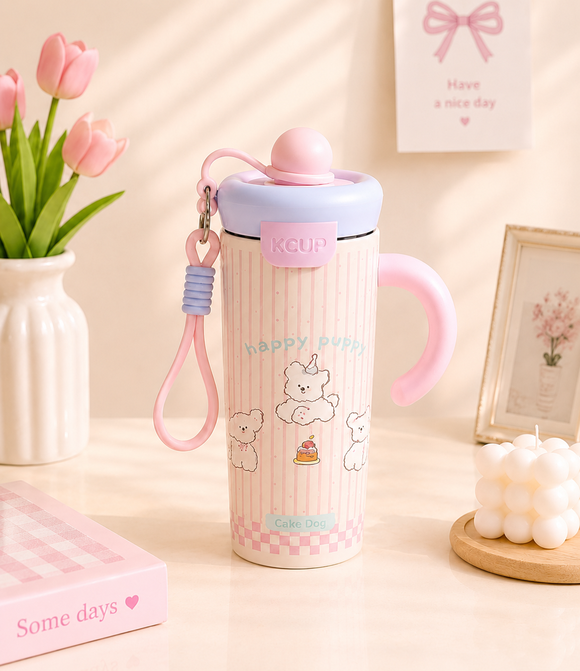 Bình giữ nhiệt 650ml họa tiết dễ thương inox 316 - ZIMORY