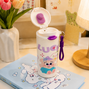 Cốc Giữ Nhiệt 600ml Giữ Nóng Lạnh Có Quai Xách Dễ Thương