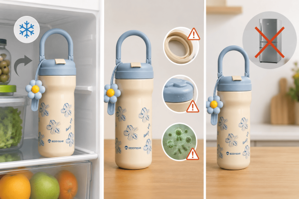 Bình giữ nhiệt cho vào tủ lạnh được không?