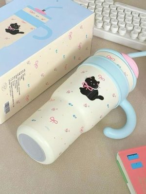 ly giữ nhiệt có quai xách