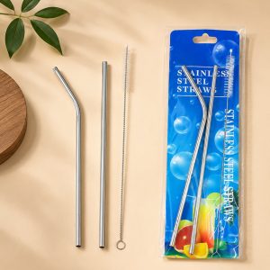 bộ ống hút inox kèm cọ rửa bình