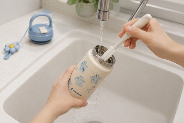 vệ sinh cốc giữ nhiệt thường xuyên