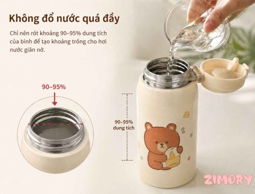 Không đổ nước quá đầy
